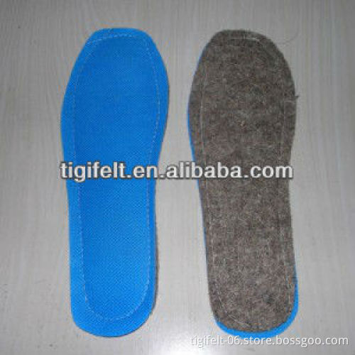 High quality cold resistant wool felt insoles